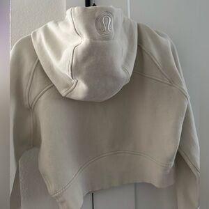 Lululemon Cream Cropped Hoodie